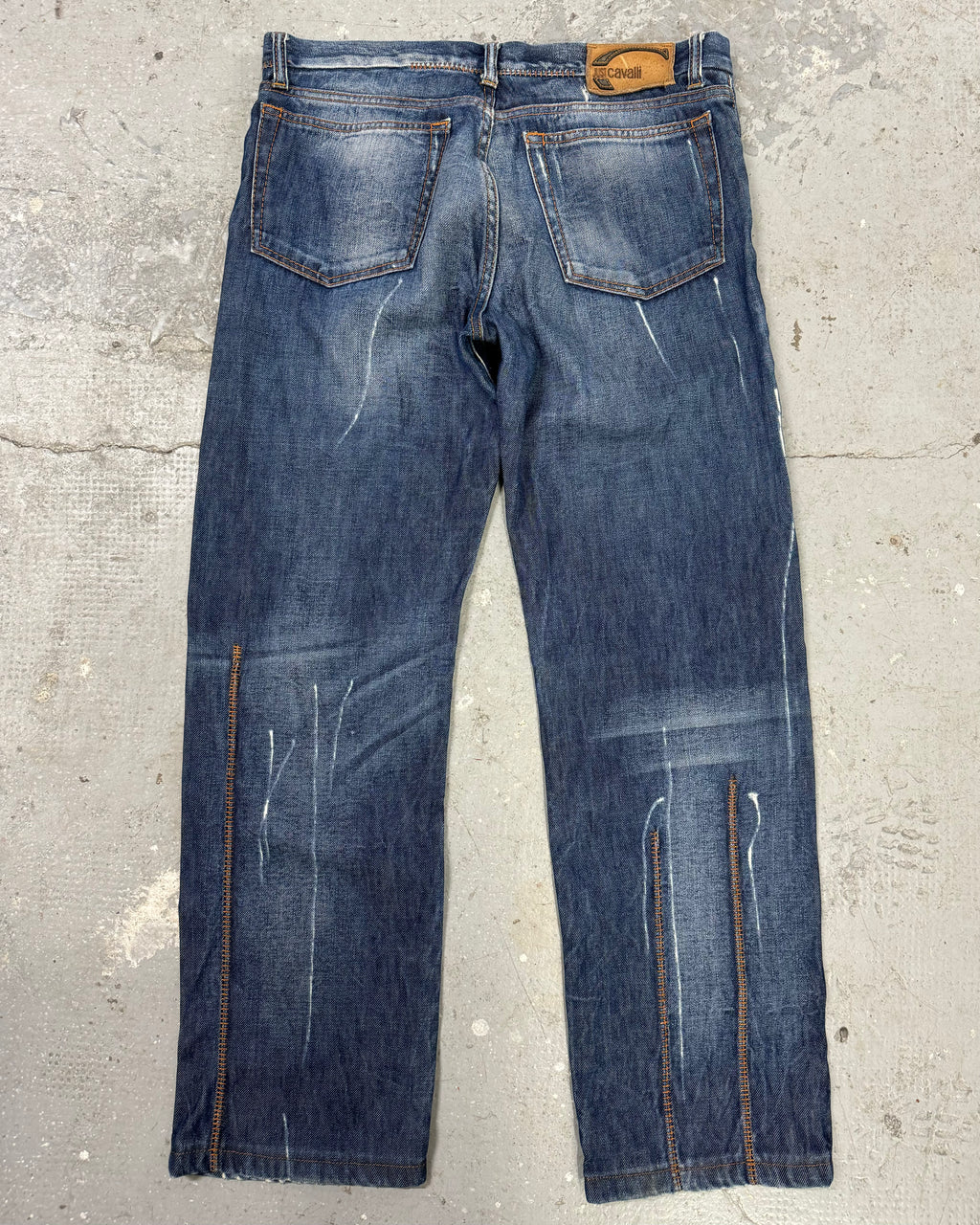 AW2007 Cavalli Blue Relaxed Denim Jeans (M/L)