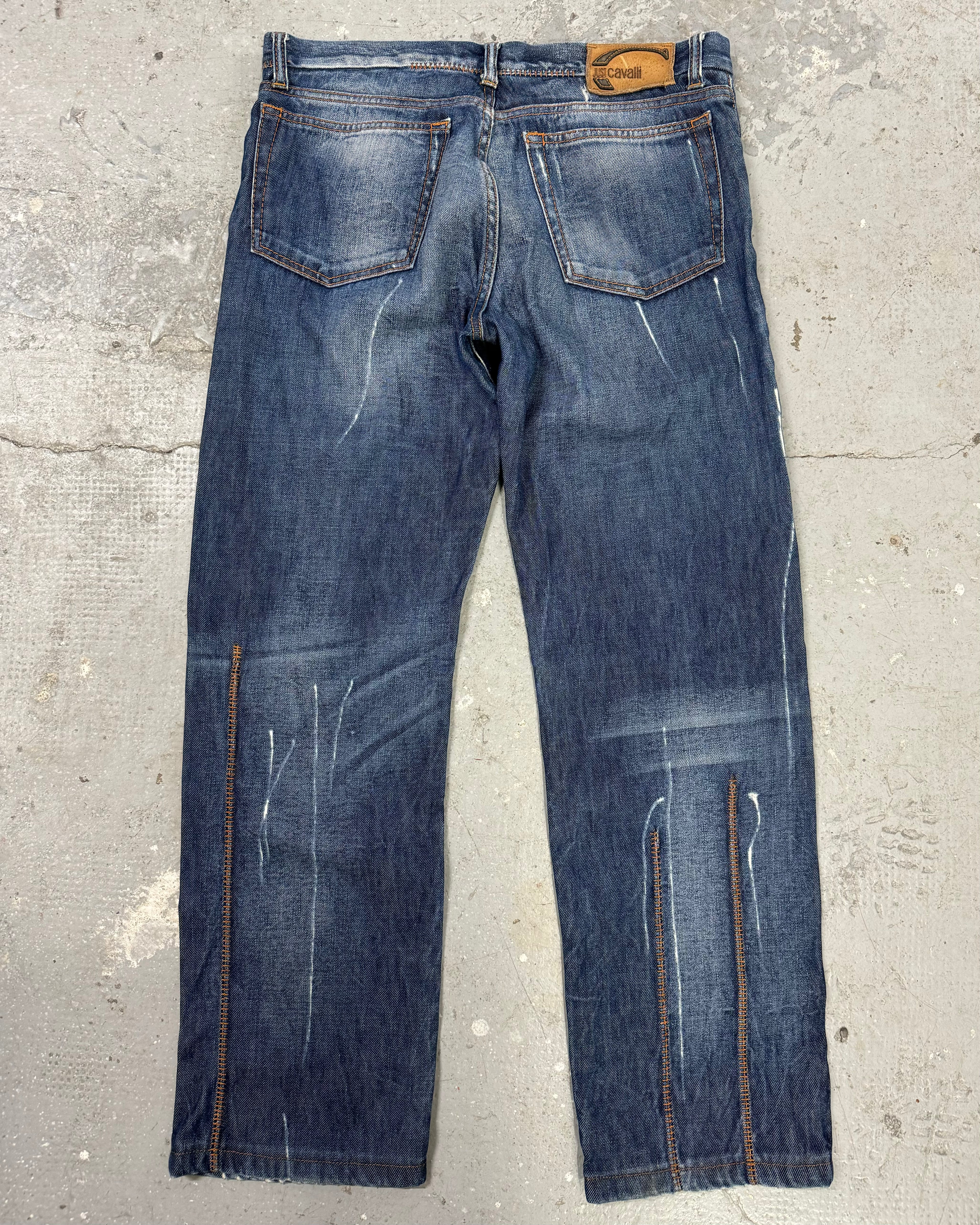 AW2007 Cavalli Blue Relaxed Denim Jeans (M/L)