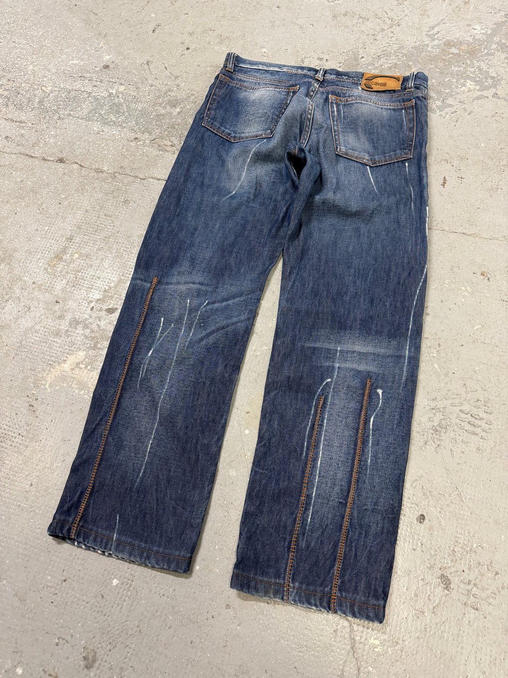 AW2007 Cavalli Blue Relaxed Denim Jeans (M/L)