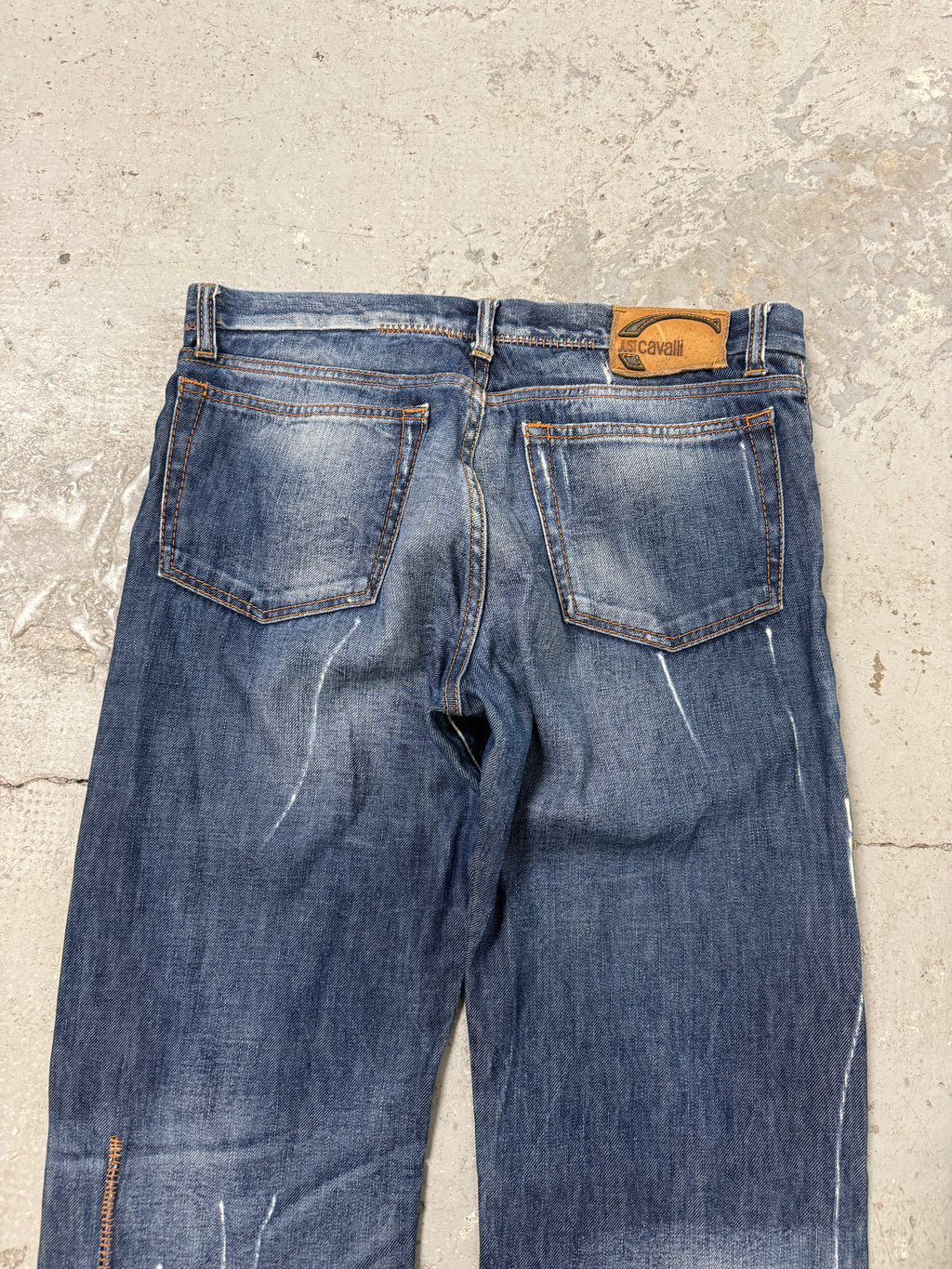 AW2007 Cavalli Blue Relaxed Denim Jeans (M/L)