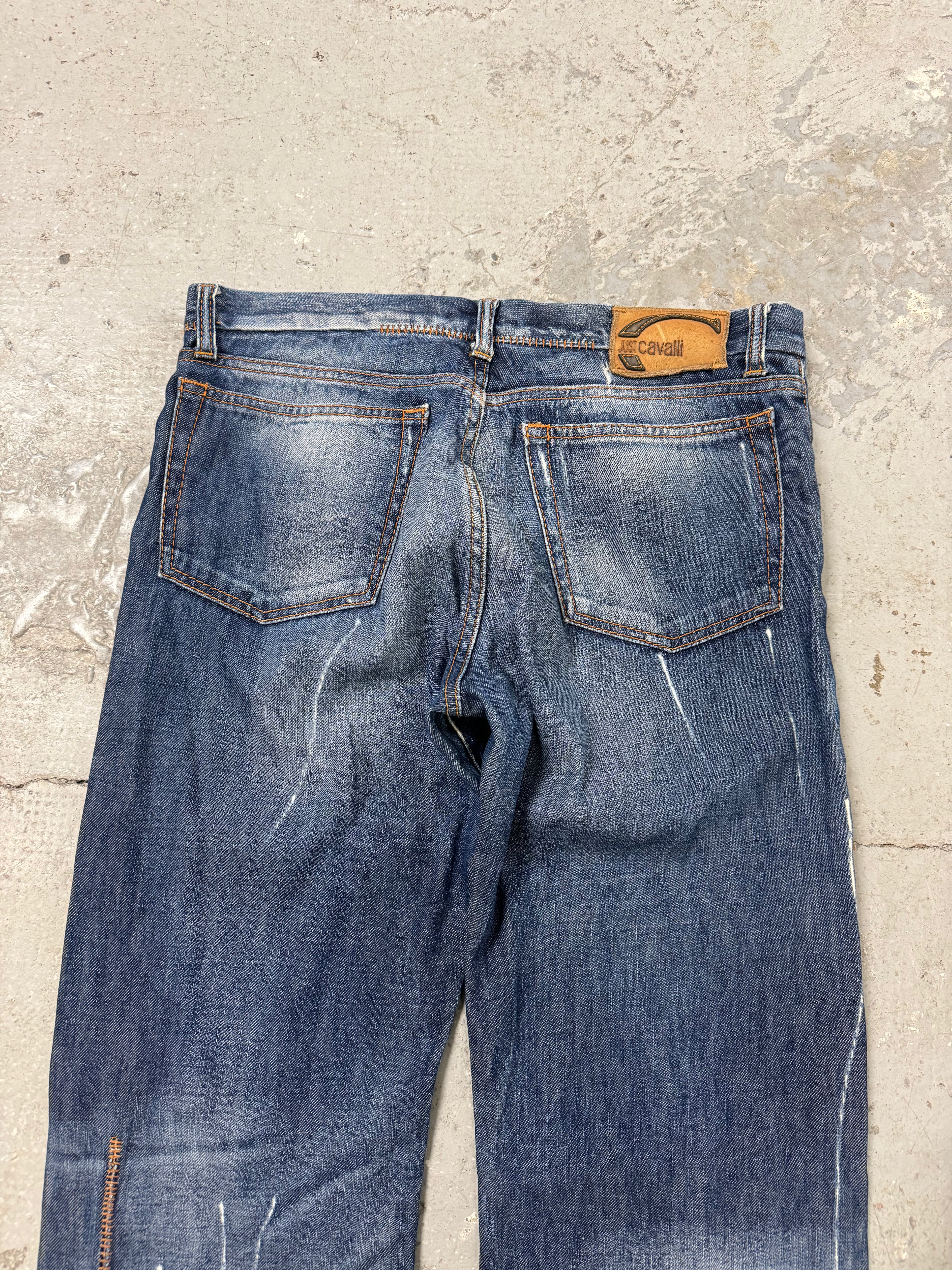 AW2007 Cavalli Blue Relaxed Denim Jeans (M/L)