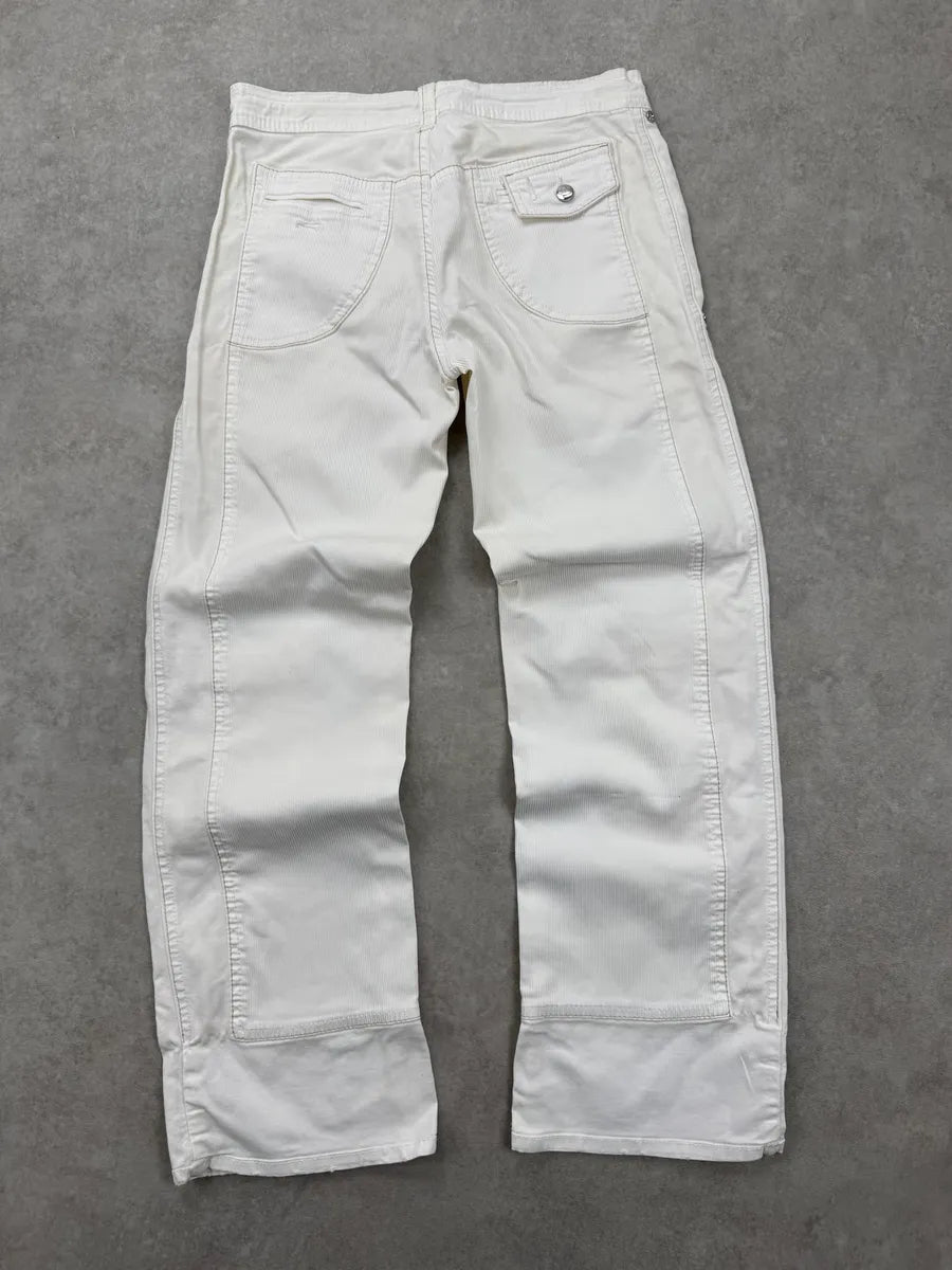 2000s Cavalli White Cargo 7/8 Pants snnDpRY 2