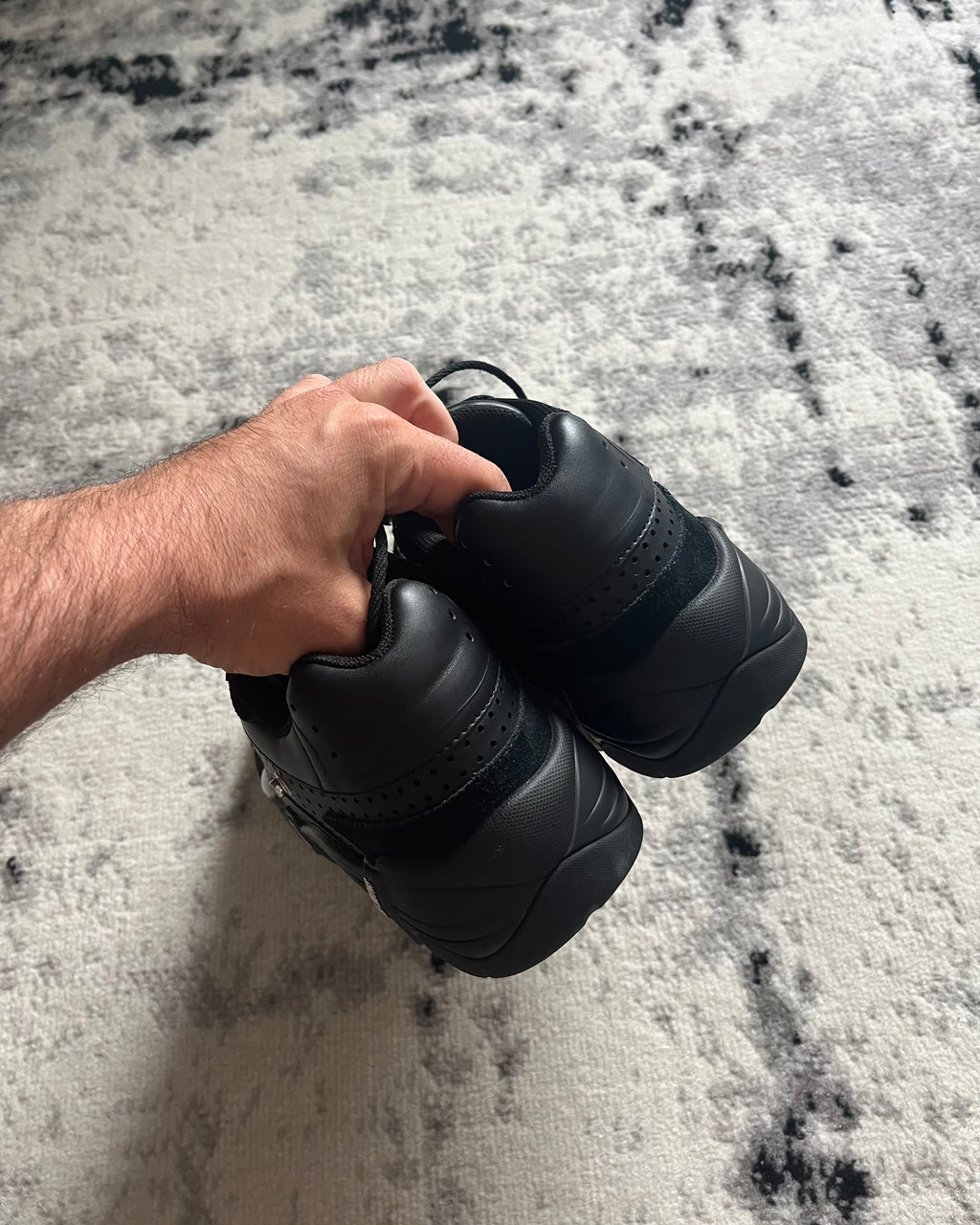 AW21 Raf Simons Cyclon-21 Black Suede Shoes (44eu/10us)
