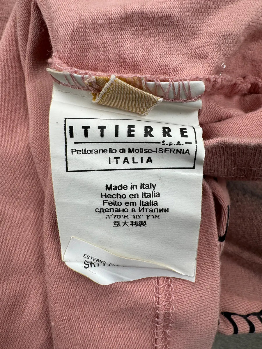 AW2008 Galliano Pink Cotton Portrait T-Shirt vgDvapq 9