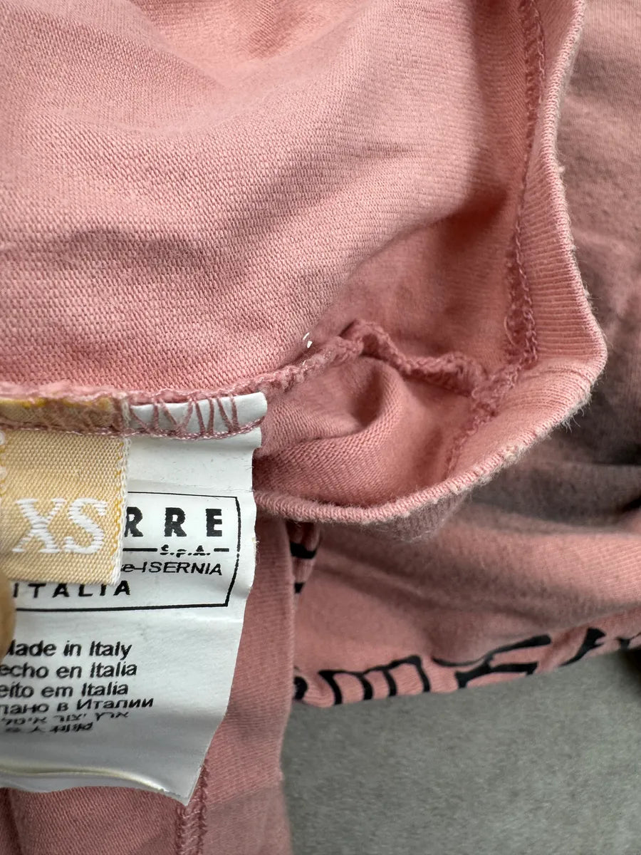 AW2008 Galliano Pink Cotton Portrait T-Shirt vgDvapq 11
