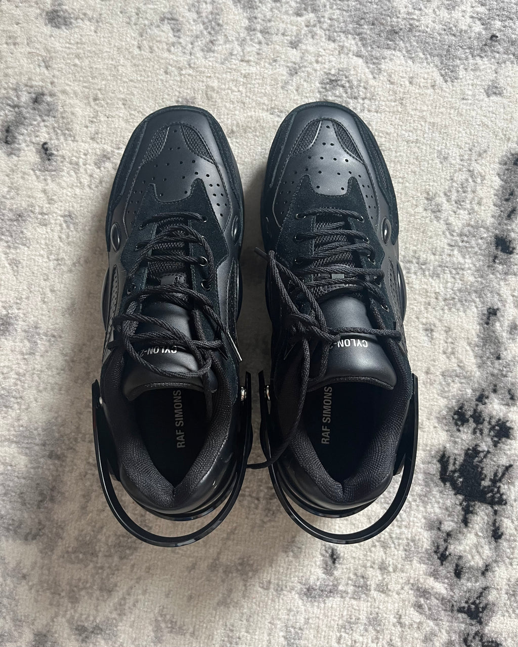 AW21 Raf Simons Cyclon-21 Black Suede Shoes (44eu/10us)