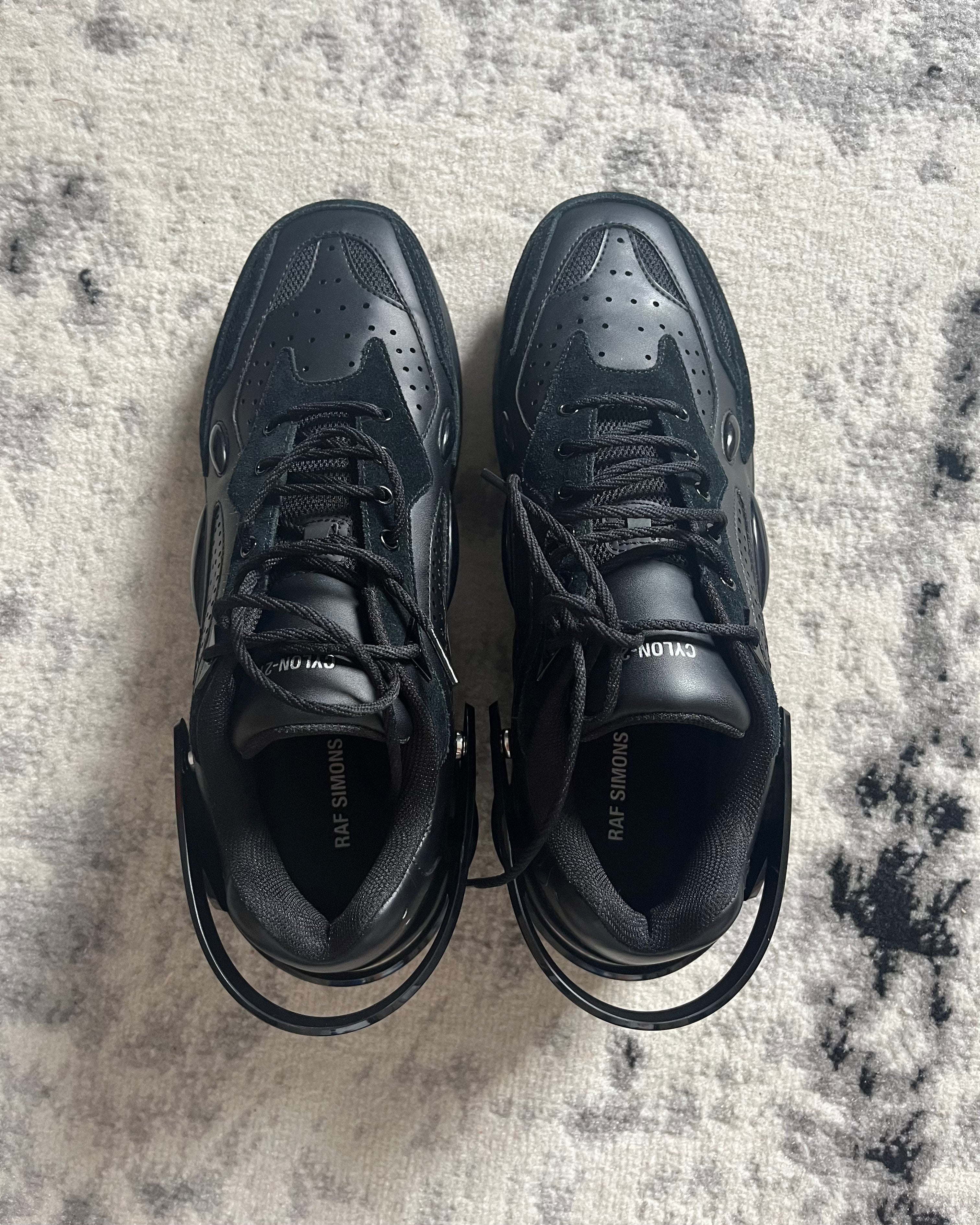 AW21 Raf Simons Cyclon-21 Black Suede Shoes (44eu/10us)