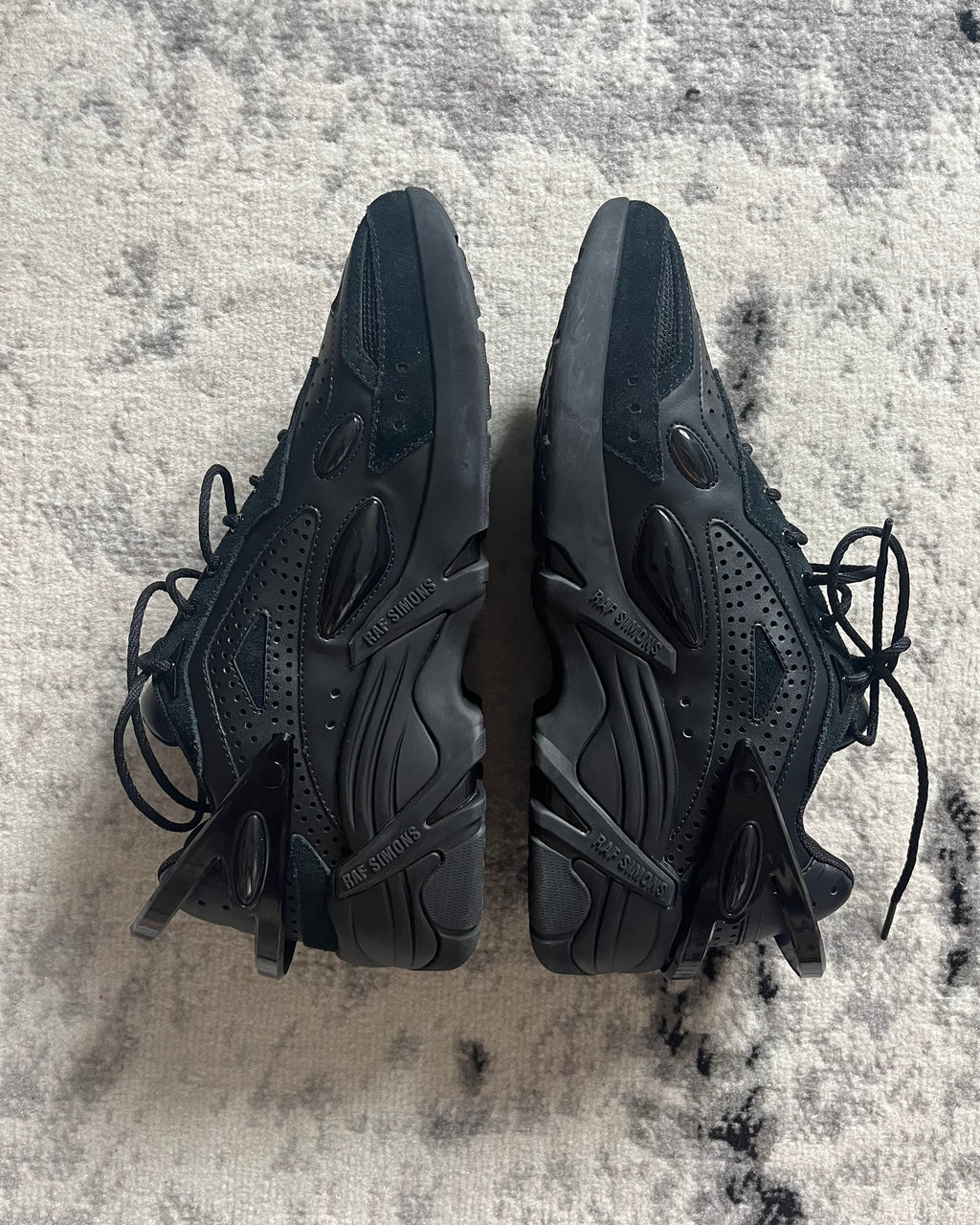 AW21 Raf Simons Cyclon-21 Black Suede Shoes (44eu/10us)