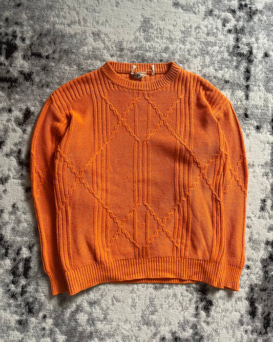 80s Hermes Paris Orange H Sweater (M/L)