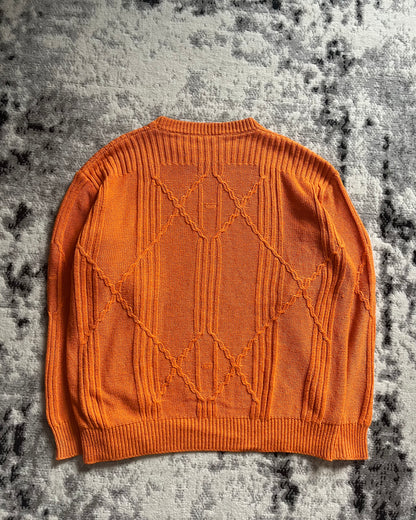 80s Hermes Paris Orange H Sweater (M/L)