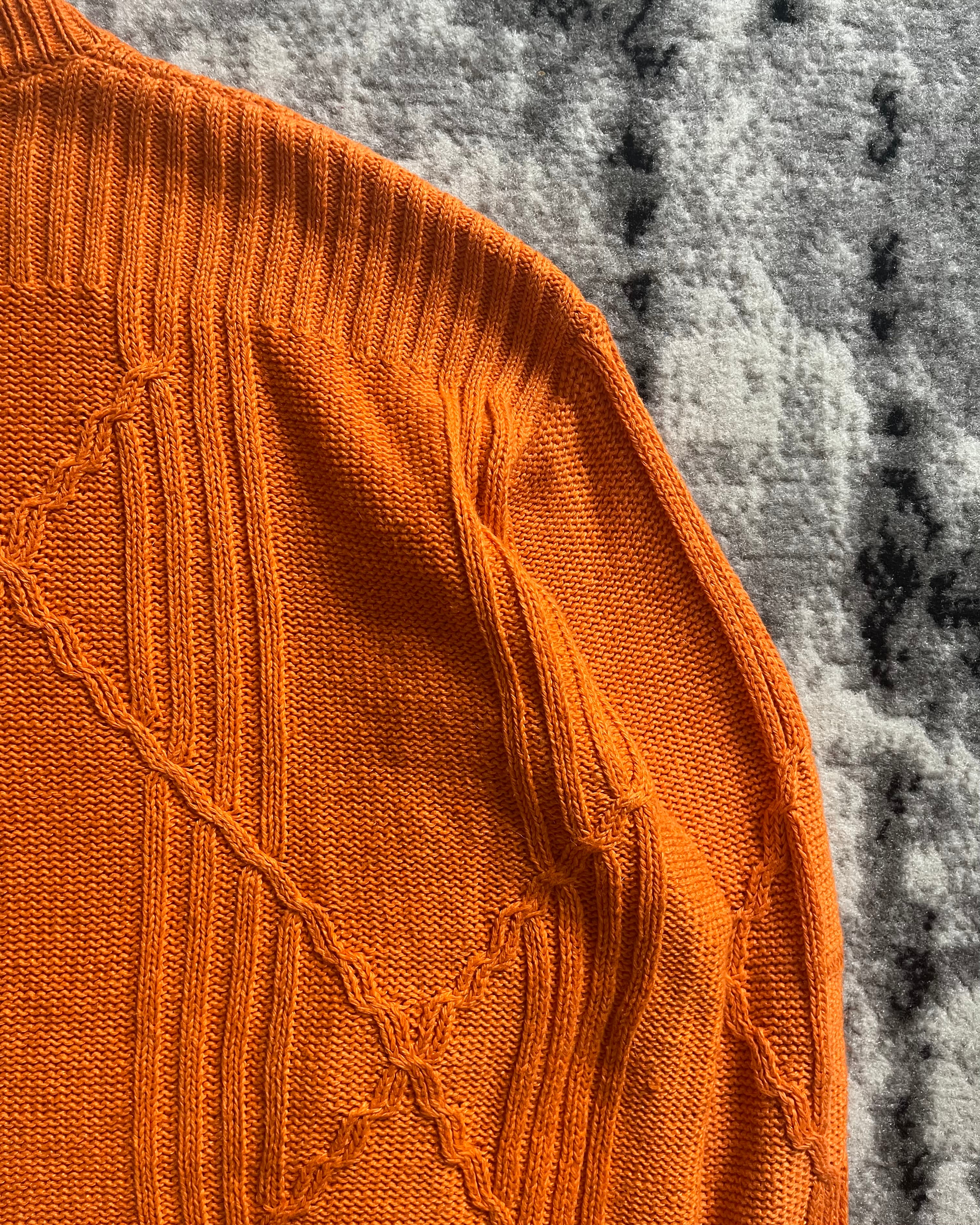 80s Hermes Paris Orange H Sweater (M/L)