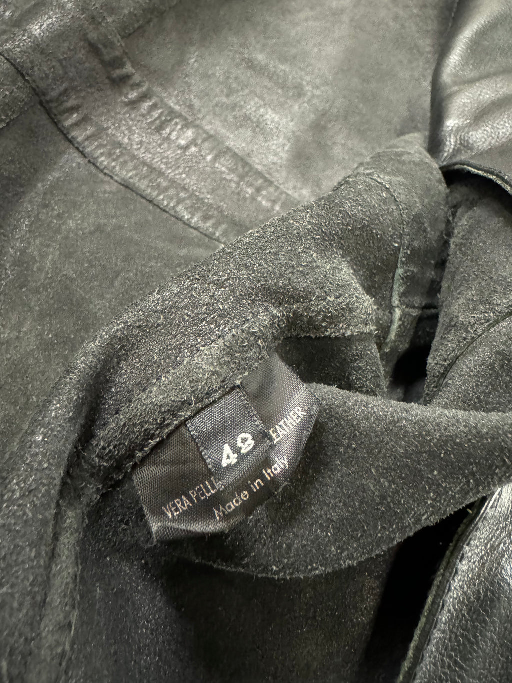 AW2004 Gucci Black Cafe Moto Biker Leather Jacket by Tom Ford  (S)