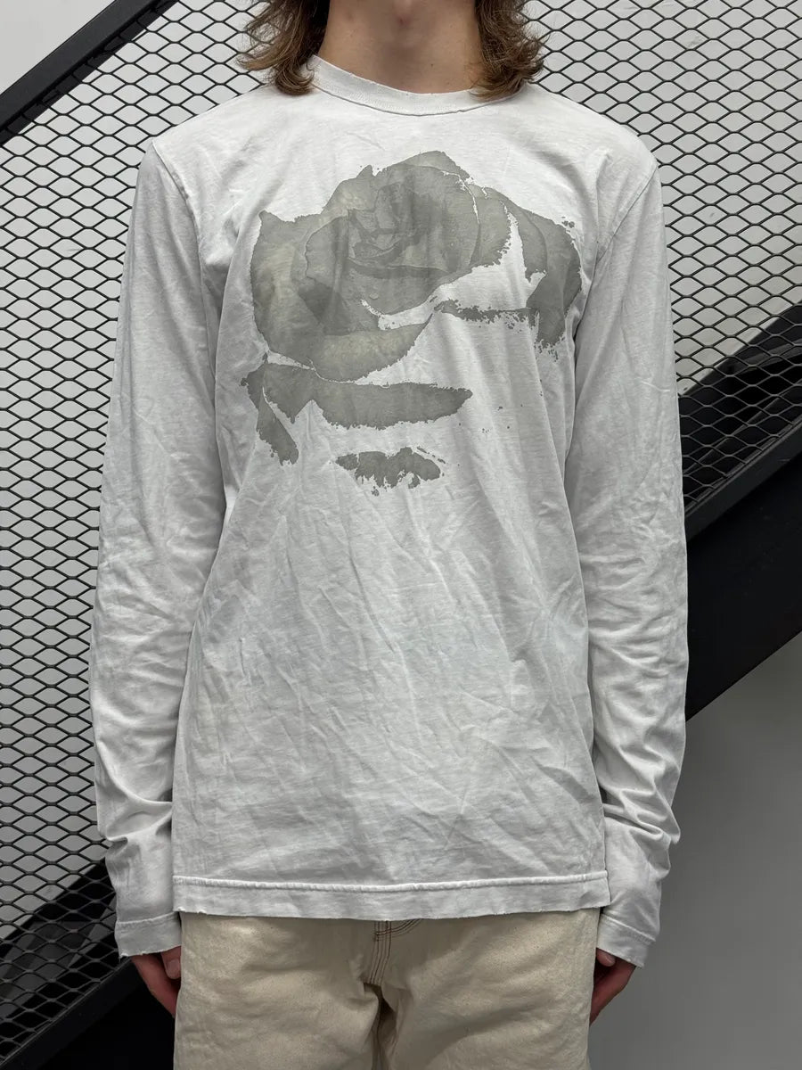 SS2012 Pierre Balmain Light Grey Floral Longsleeve iBbIrncL 1