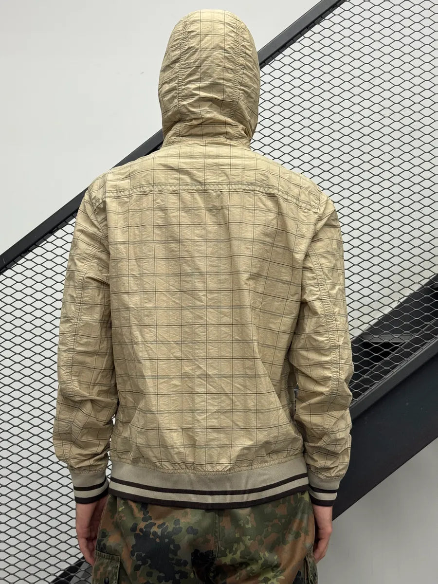 Dolce & Gabbana Beige Cotton Checked Patch Light Jacket qdROcXFz 2