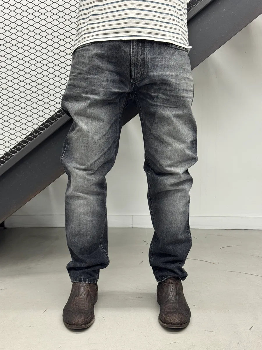 Saint Laurent Grey Faded Denim Universite Patch Jeans jywtlWtL 1