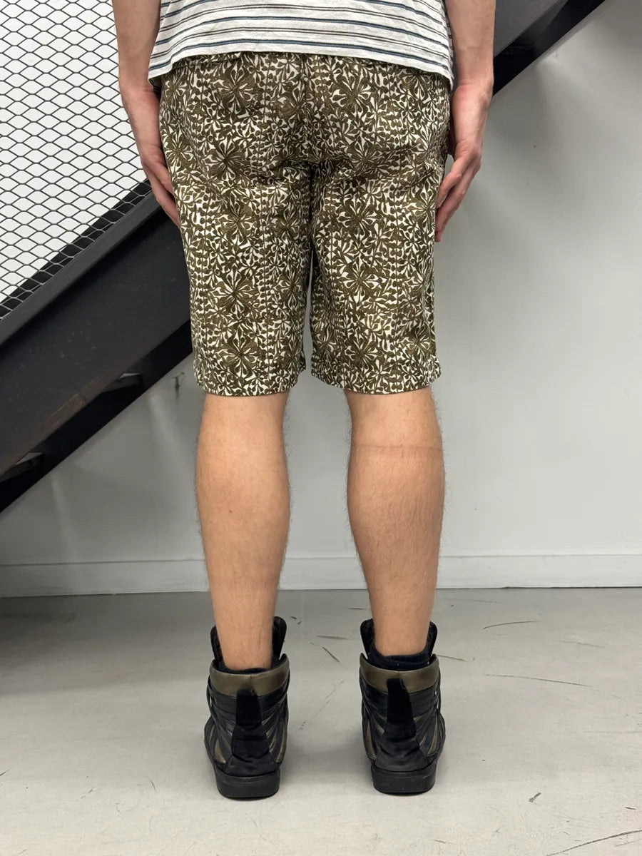 SS1999 Dolce & Gabbana Olive Floral Shorts cExSOXp 5