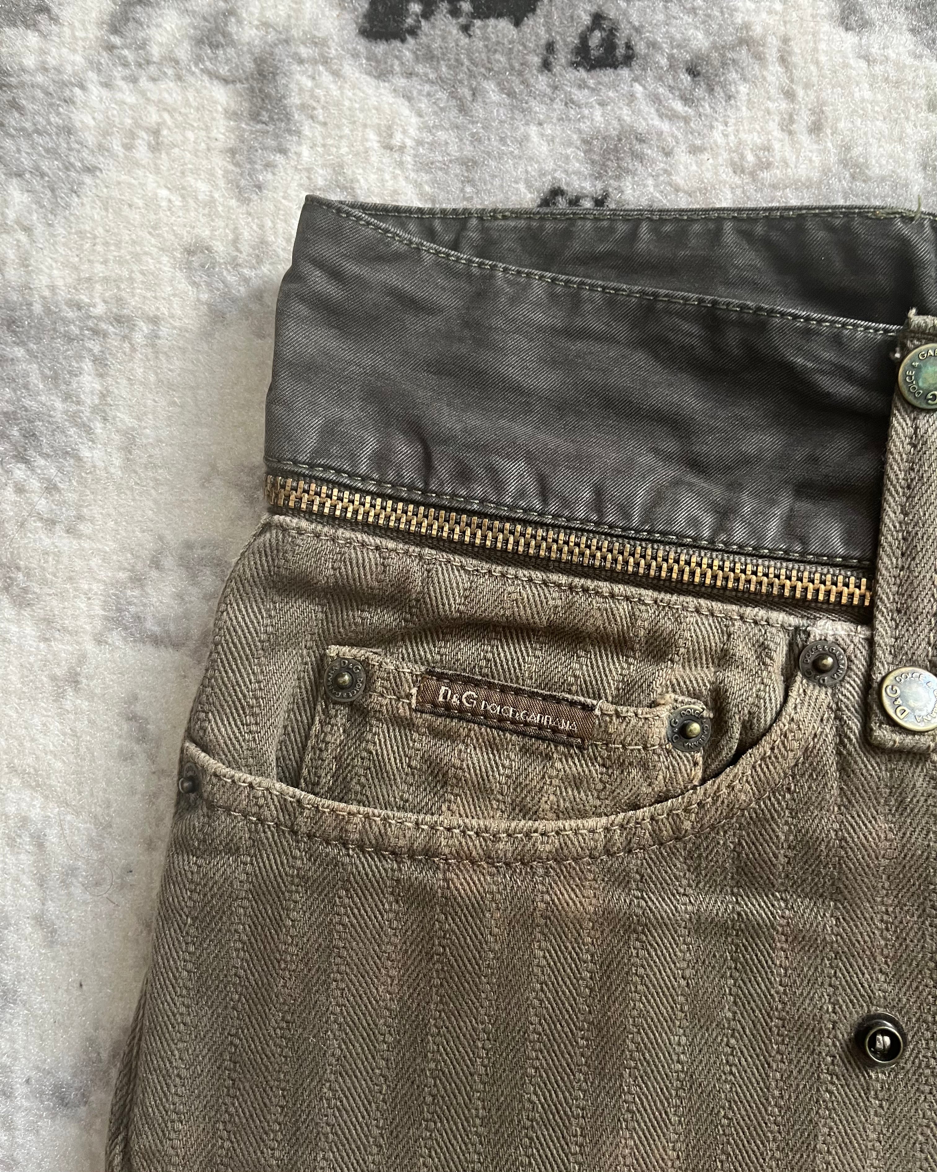 SS03 Dolce &amp; Gabbana 双腰喇叭裤 (L/XL)