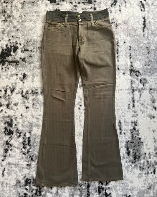 SS03 Dolce &amp; Gabbana 双腰喇叭裤 (L/XL)