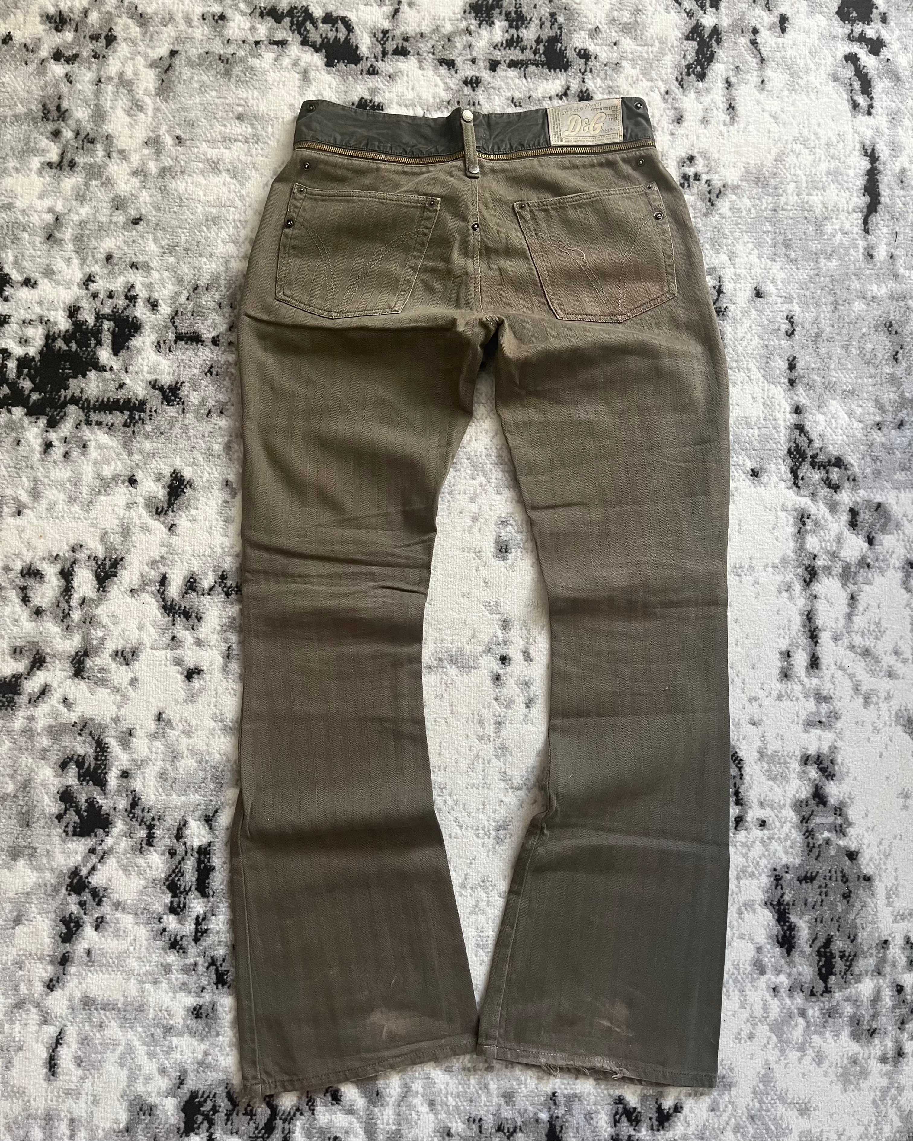 SS03 Dolce &amp; Gabbana 双腰喇叭裤 (L/XL)