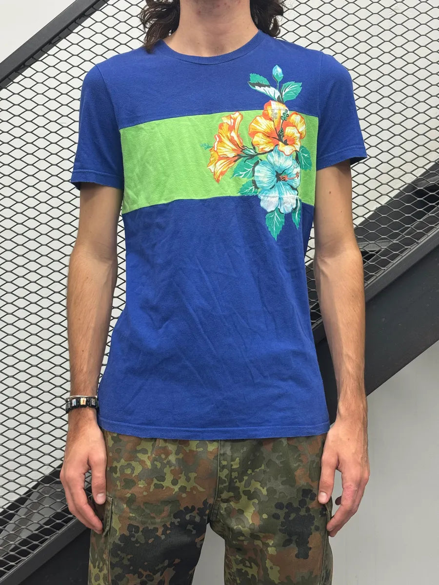 SS2009 Gucci Blue Floral T-Shirt by Frida Giannini zTuIehNH 3