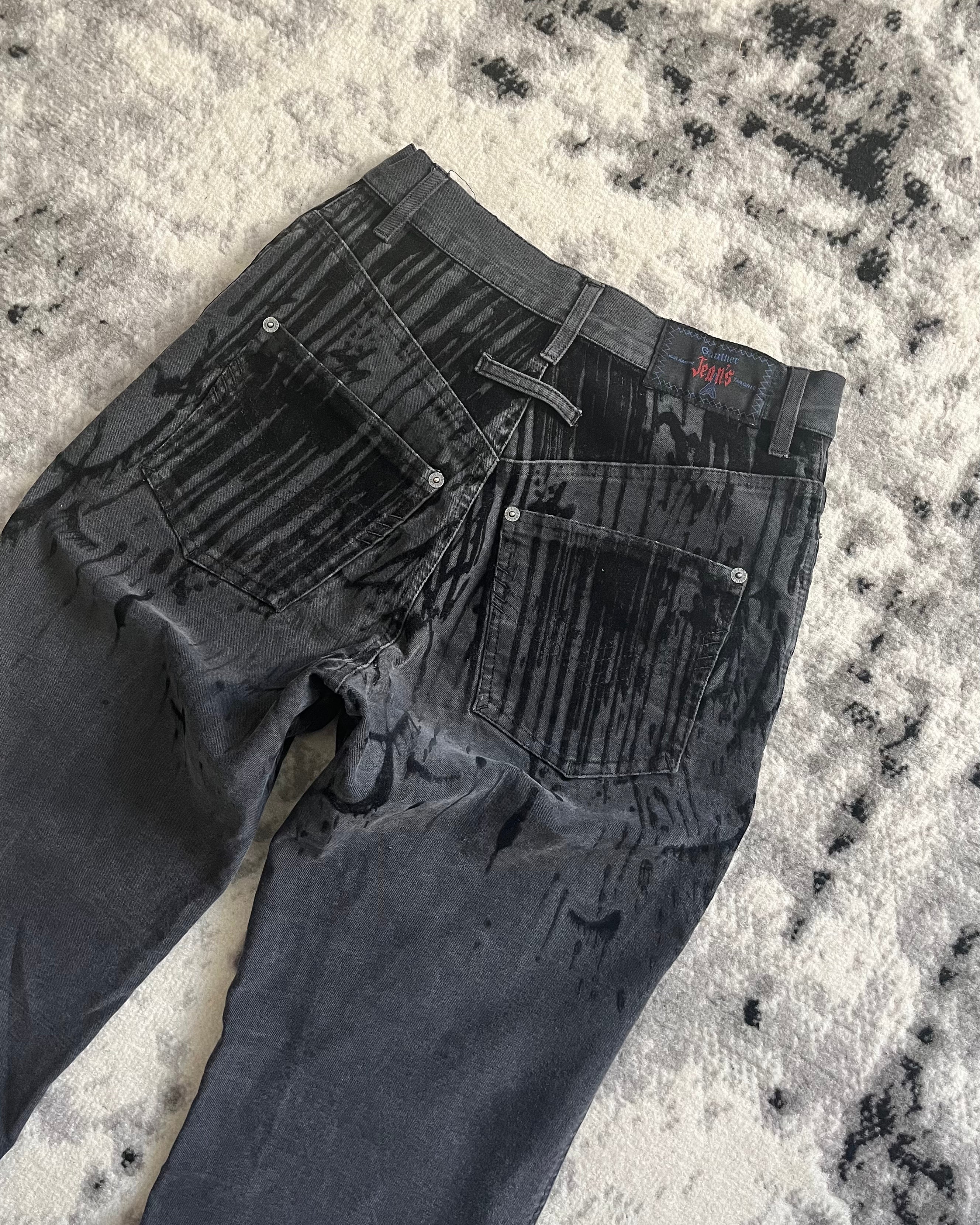 AW98 Jean Paul Gaultier Dark Shadow Blood Pants (XS)