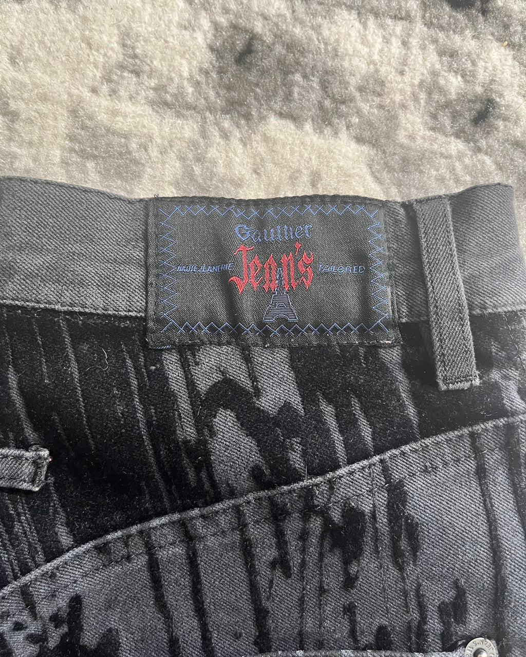 AW98 Jean Paul Gaultier Dark Shadow Blood Pants (XS)