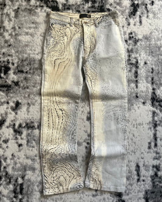 2002 Just Cavalli Faded Eroded Pants (S)