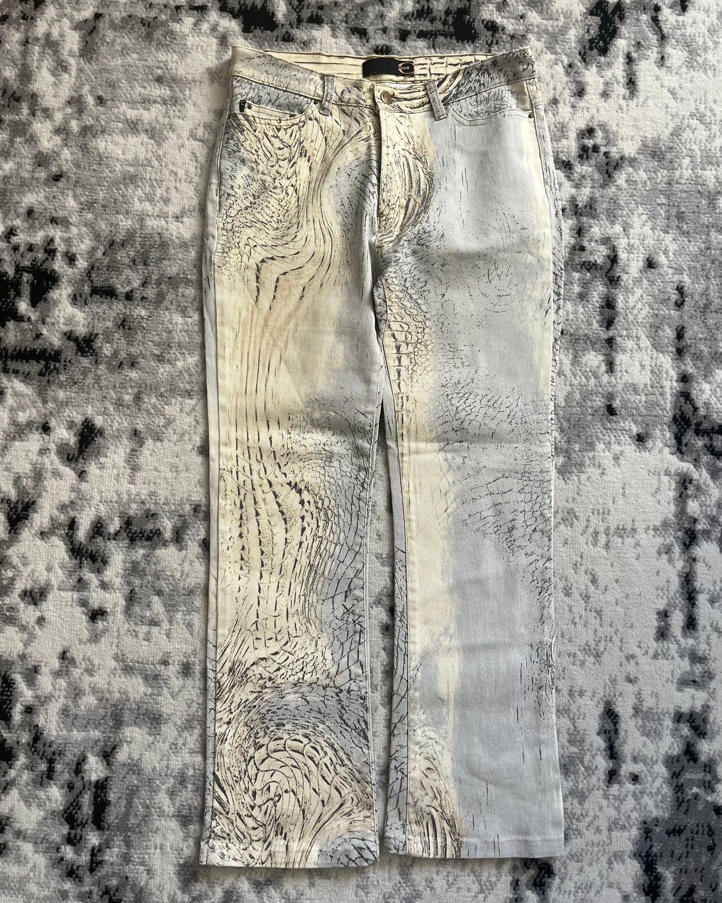 2002 Just Cavalli Faded Eroded Pants (S)