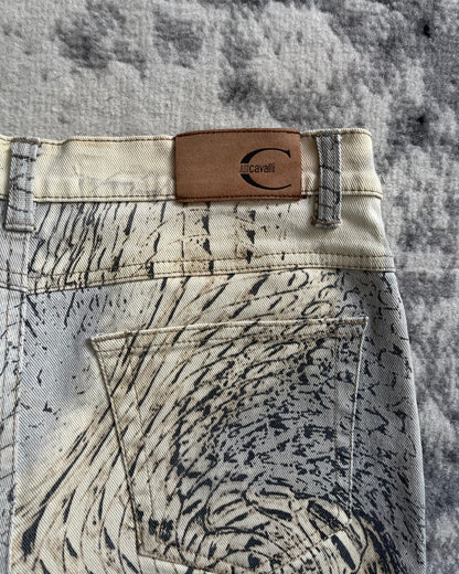 2002 Just Cavalli Faded Eroded Pants (S)