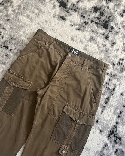 SS03 Dolce & Gabbana Combat Red Label Cargo Olive Pants (L)