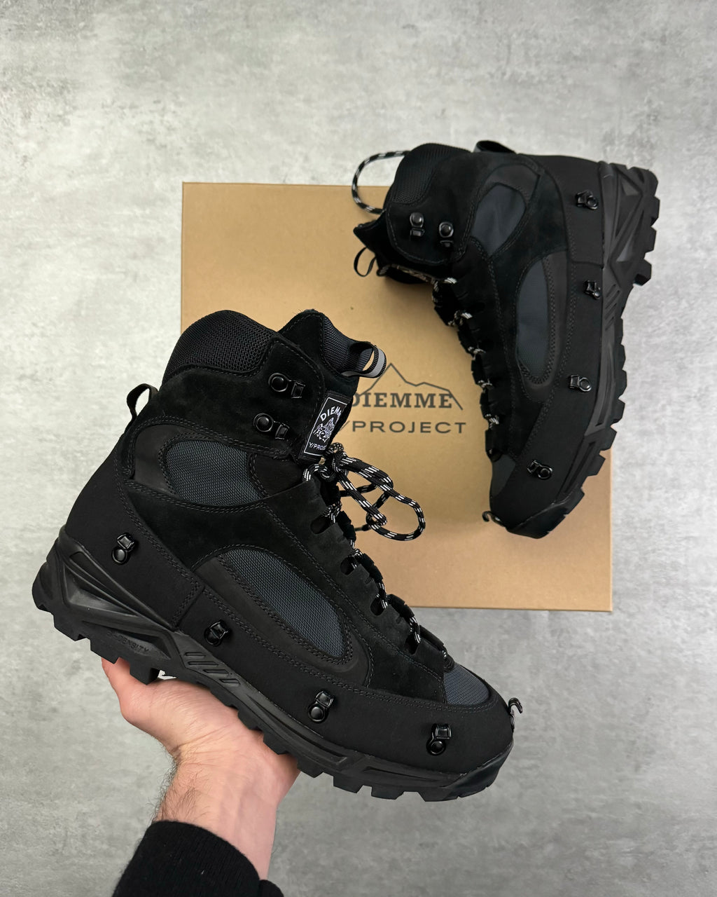 Y-Project x Diemme Civetta Black Hiking Boot