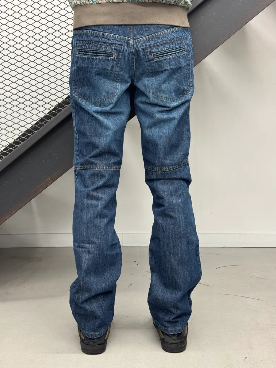 2000s Roberto Cavalli Blue Denim Panelled Jeans oimYoQrF 2