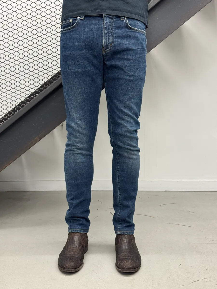 Saint Laurent Blue Denim Slim Washed Jeans qLnYWxLB 1