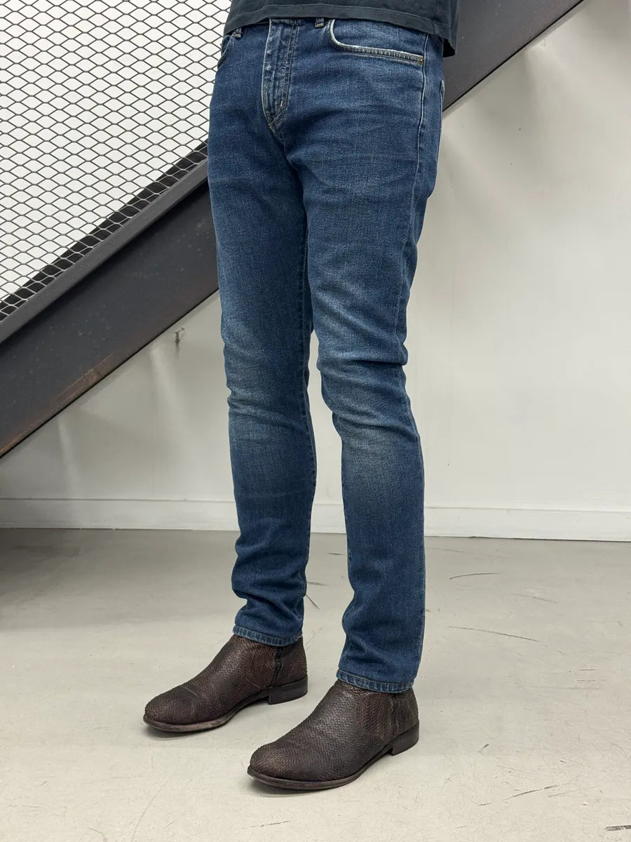 Saint Laurent Blue Denim Slim Washed Jeans qLnYWxLB 2