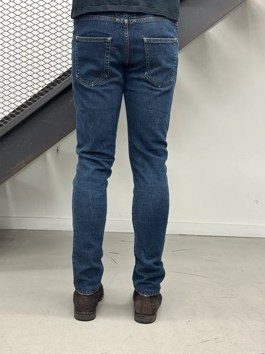 Saint Laurent Blue Denim Slim Washed Jeans qLnYWxLB 3