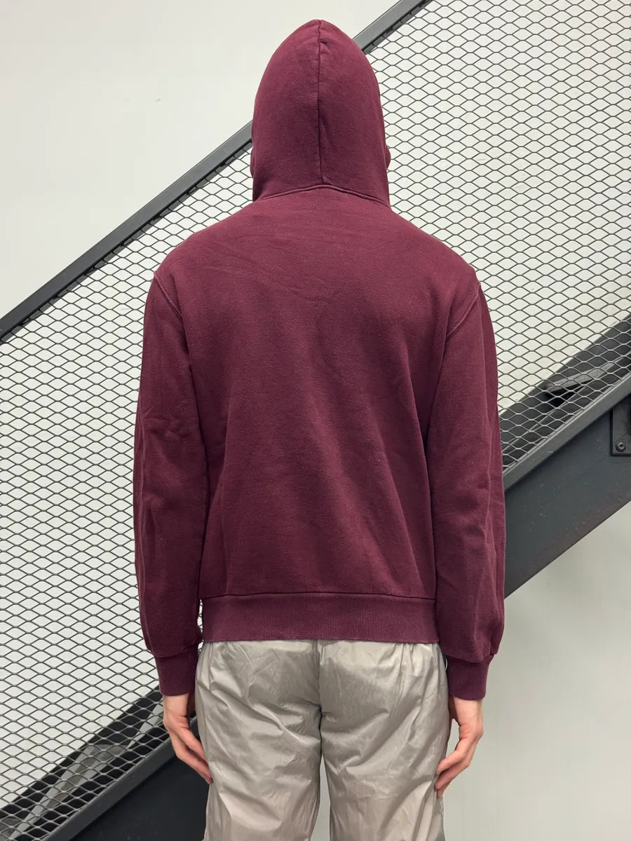 2010s Dolce & Gabbana Burgundy Embroidered Zip-up Hoodie OwyxaUkV 1