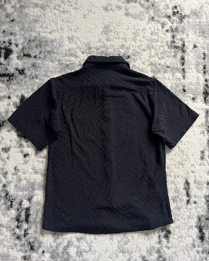 00s Armani Black Relief Masterpiece Shirt (S)