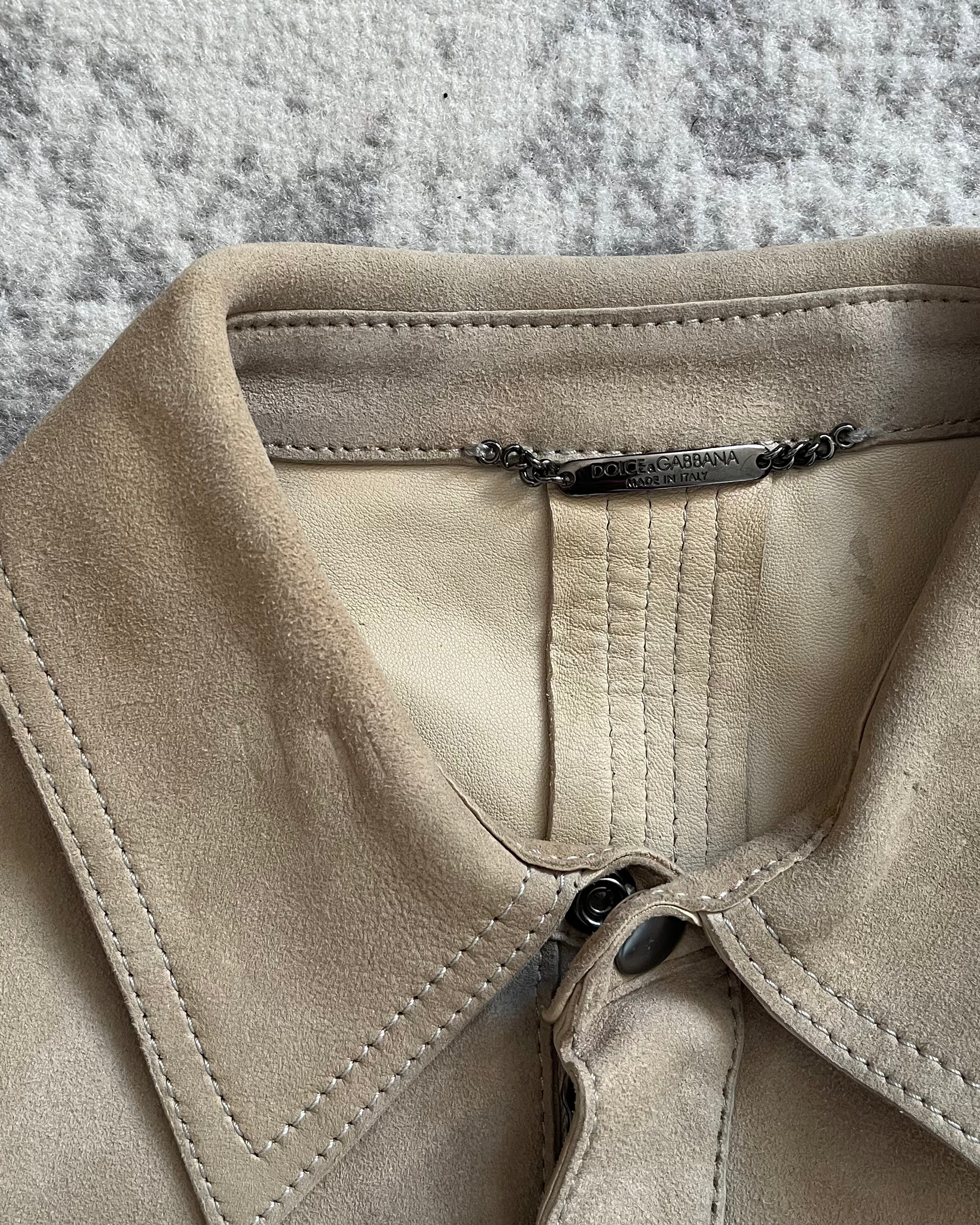 AW00 Dolce & Gabbana Lambskin Rock Jacket (M)