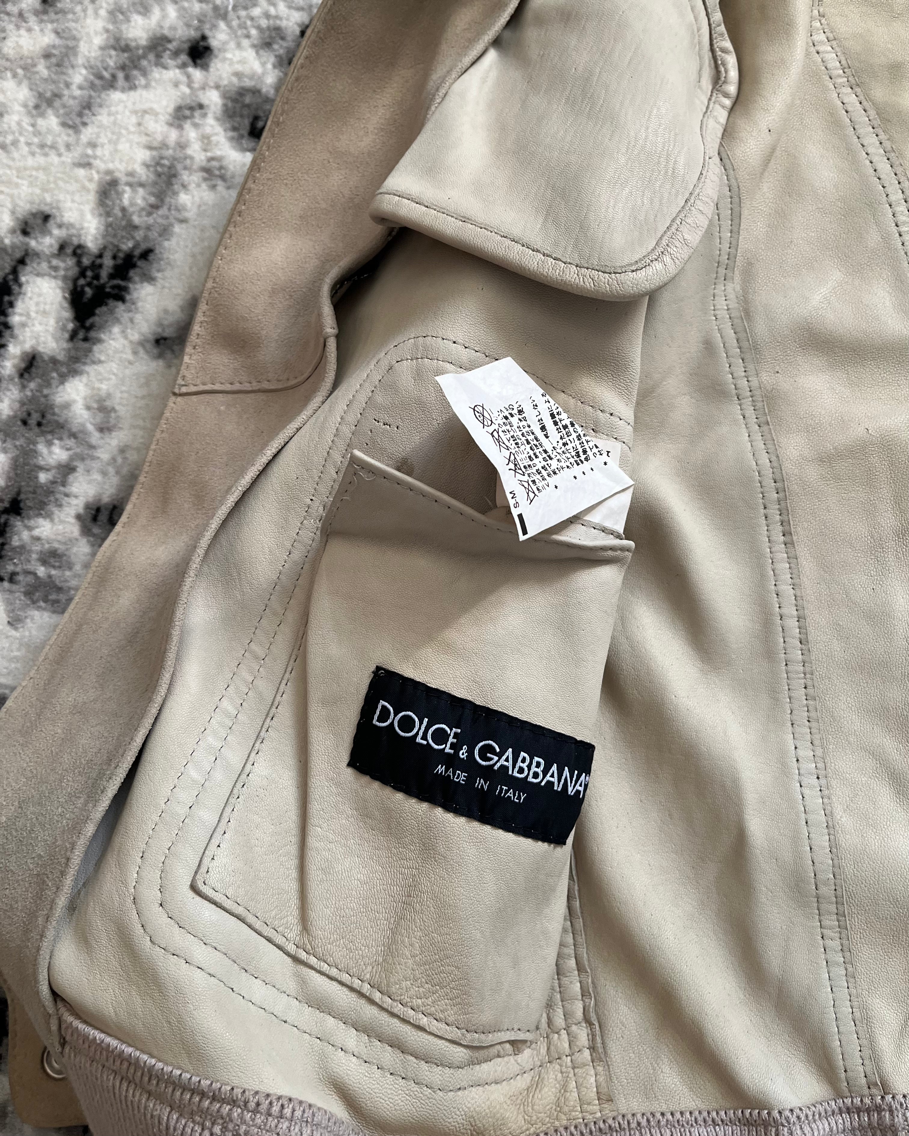 AW00 Dolce & Gabbana Lambskin Rock Jacket (M)