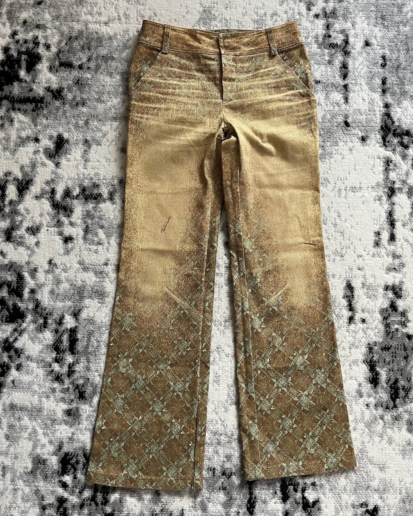 AW98 Roberto Cavalli Royal Mosaic Pants (S)