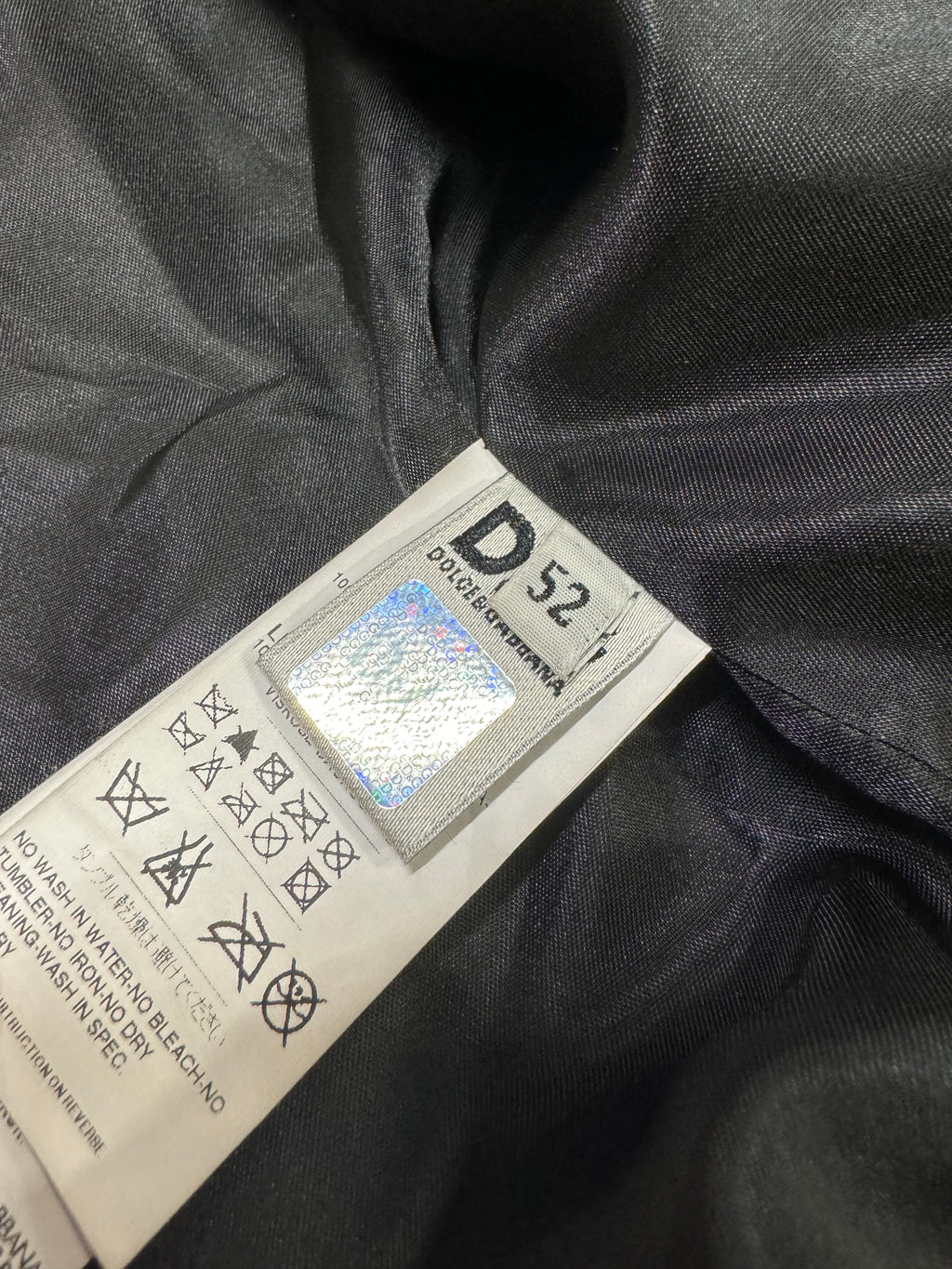 AW2005 dolce gabbana black leather jacket (L)