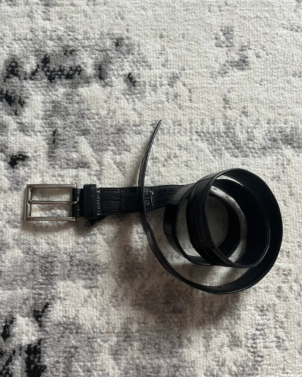 プラダ純正クロコダイルレザーベルト