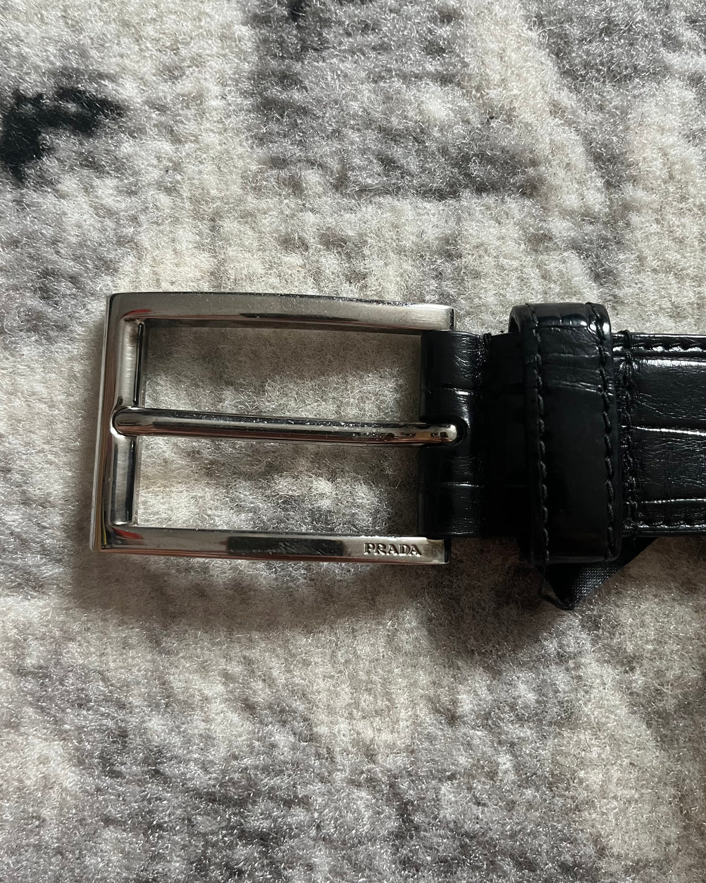 プラダ純正クロコダイルレザーベルト