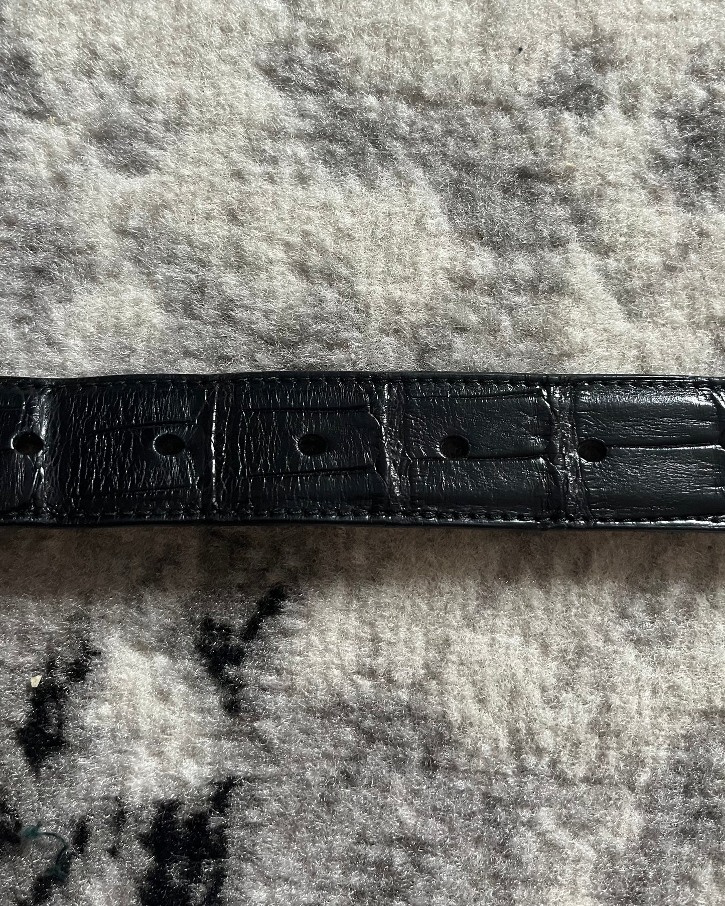 Prada Genuine Crocodile Leather Belt