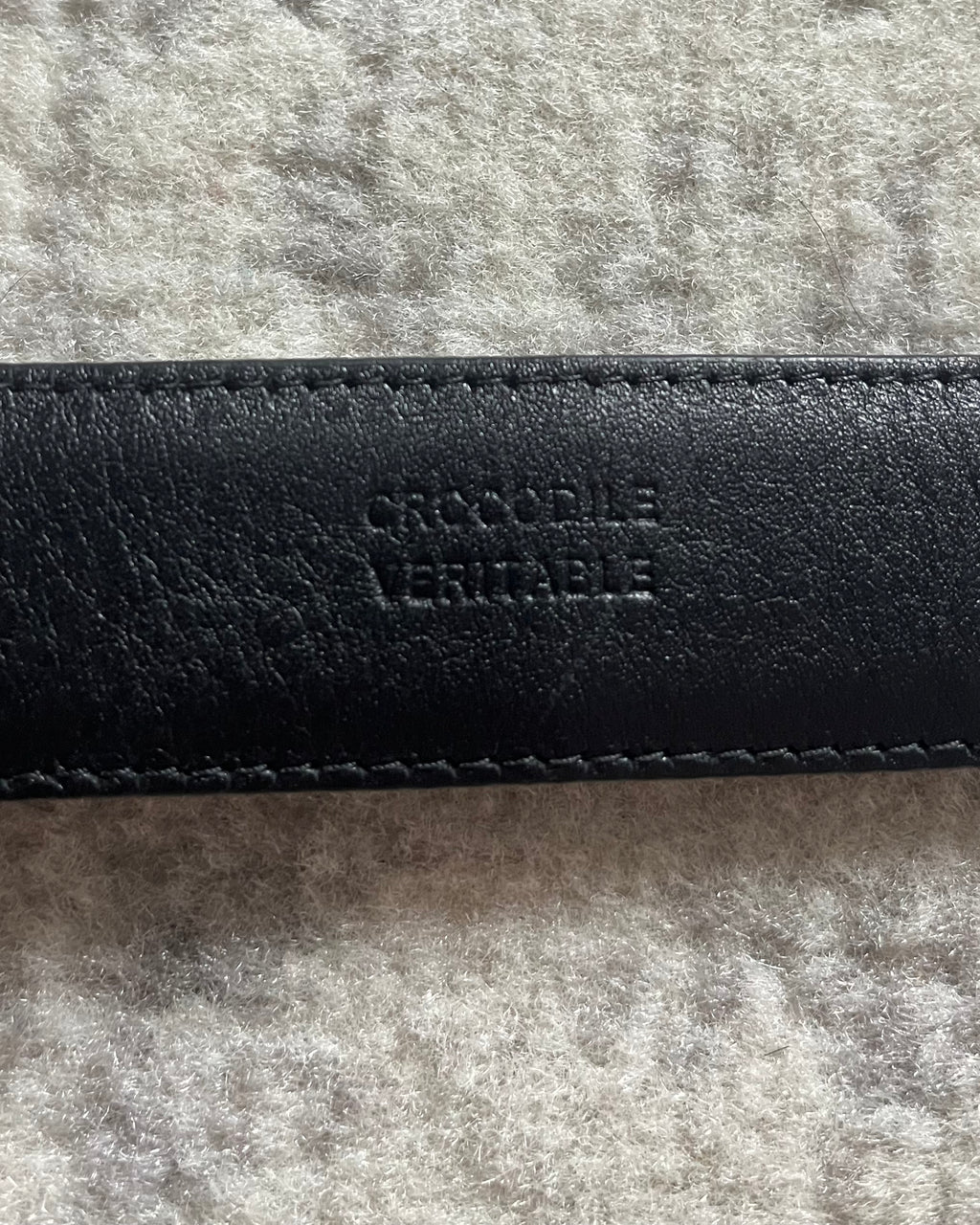 プラダ純正クロコダイルレザーベルト