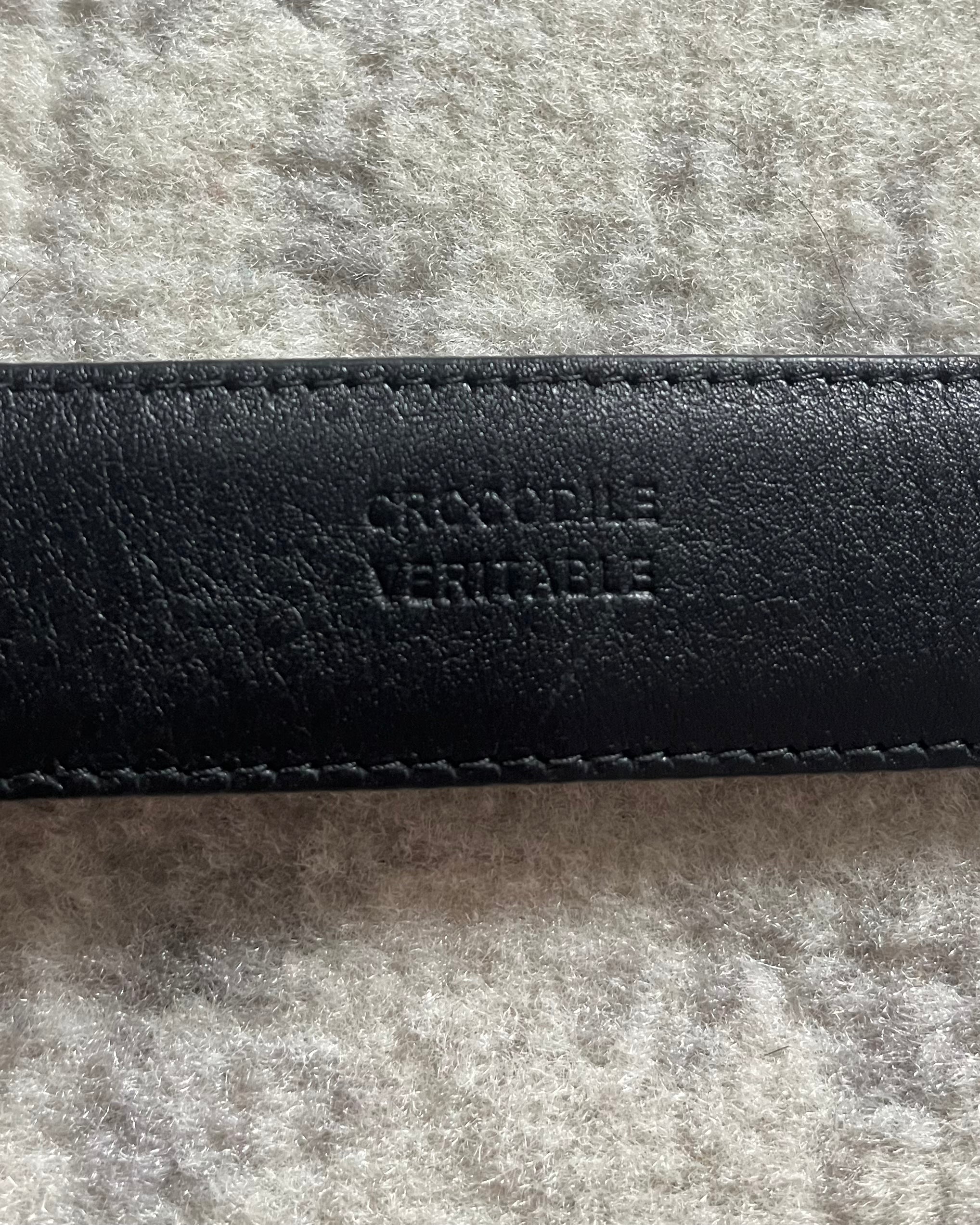 プラダ純正クロコダイルレザーベルト