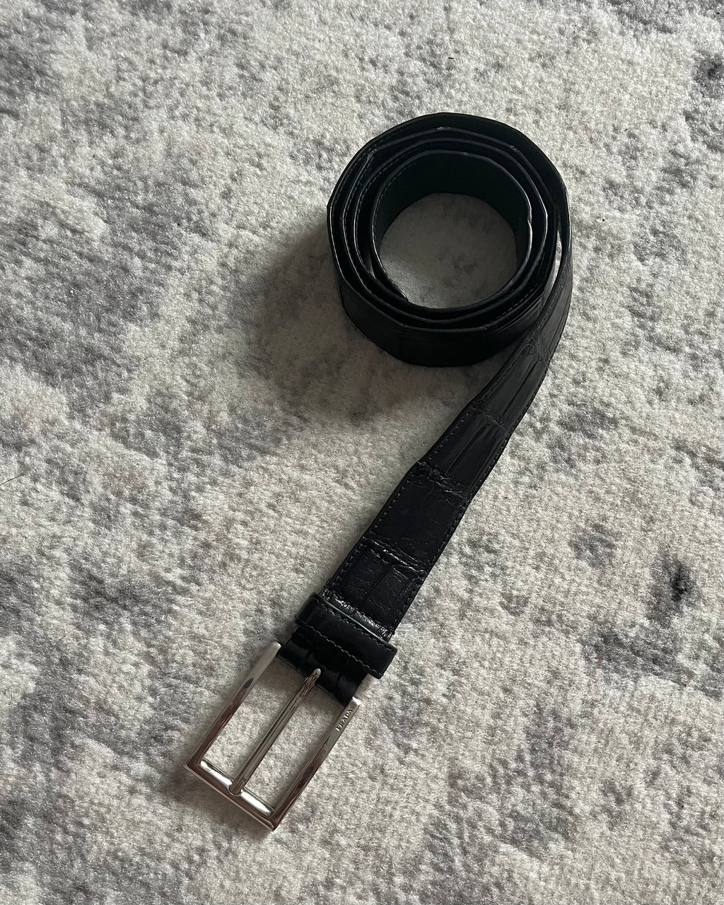 プラダ純正クロコダイルレザーベルト