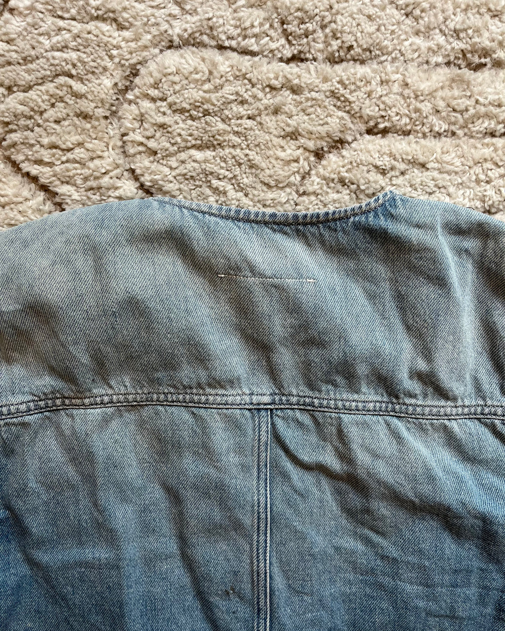 メゾン マルジェラ - MM6 2 in 1 ファー デニム ジャケット (M)