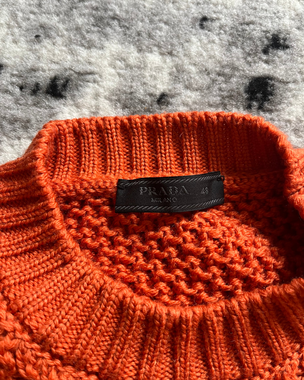 AW20 Prada Orange Wool Sweater (M/L)