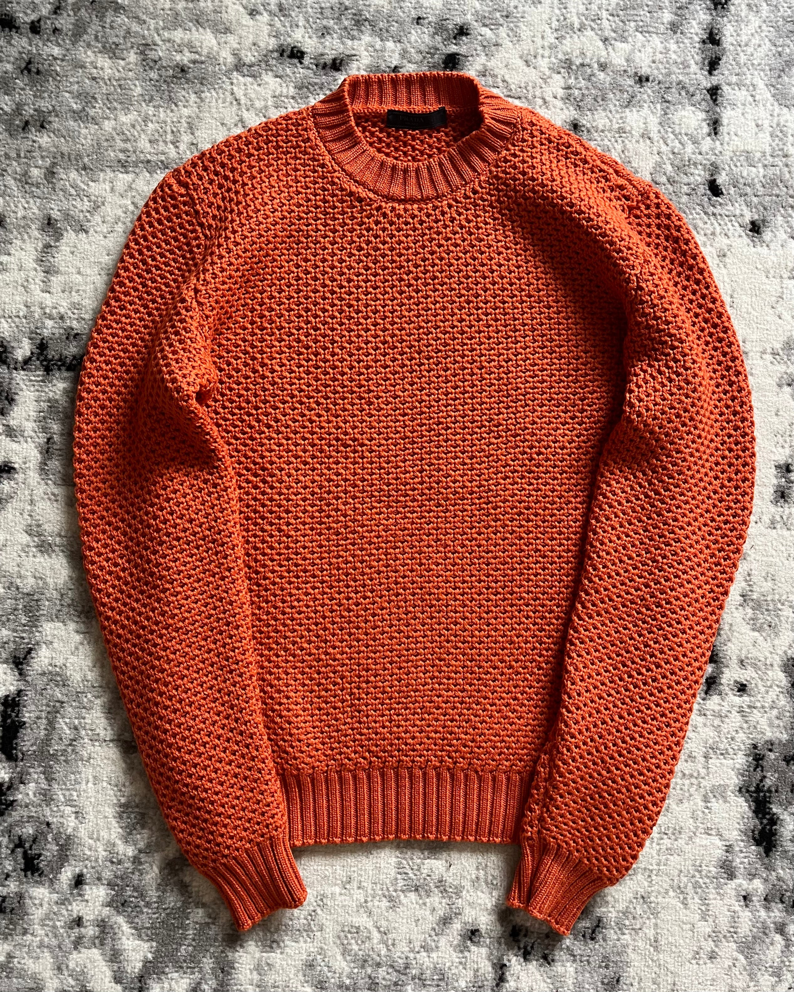 AW20 Prada Orange Wool Sweater (M/L)